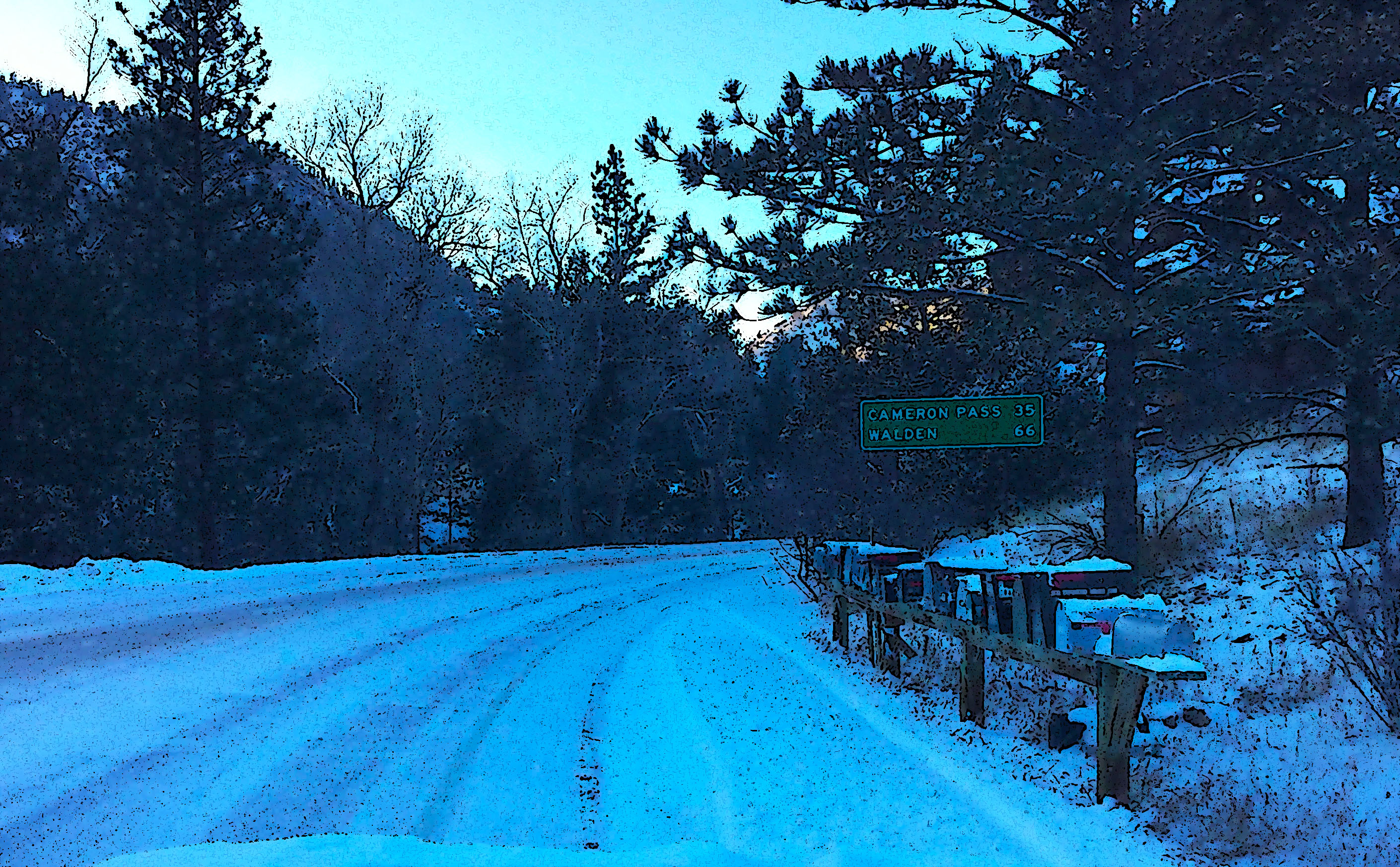 Poudre Canyon road