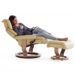 Stressless Capri recliner, classic base, paloma vanilla