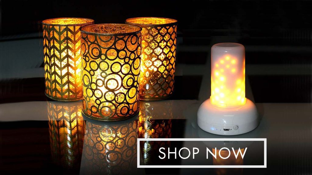 Flame Wave candles Home Furnishers