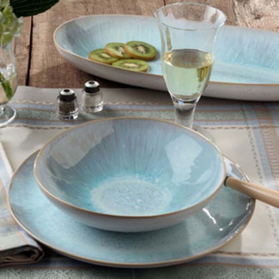 Casafina Ibiza Sea Dinner Plate and Bowl