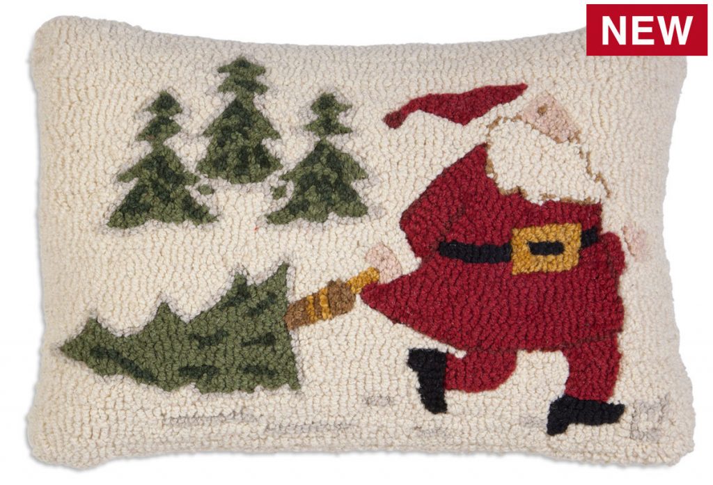 20 x 30 Chandler 4 Corners Artist-Designed Dashing Through The Snow Hand-Hooked Wool Accent Rug