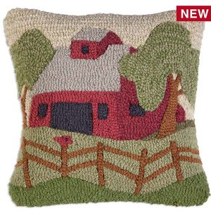 red Barn Throw Pillow