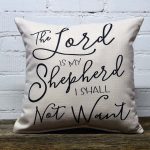 lord is my shepherd little birdie pillow
