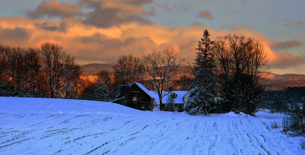 Vermont winter night
