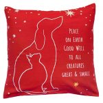 peace on earth michaelian holiday pillow