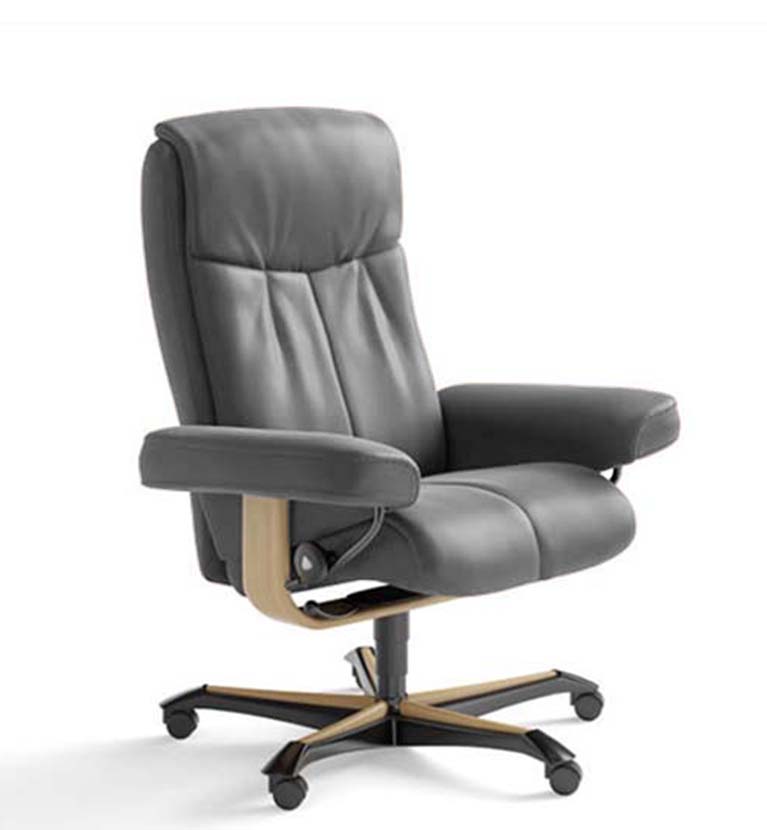 Bliss office chair Paloma metal grey