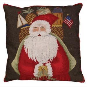 santa gifts michaelian holiday pillow