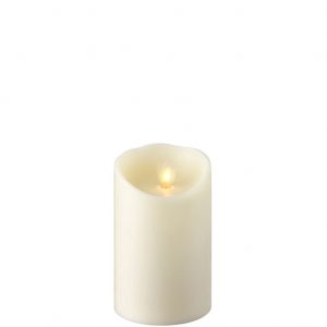 white 5 inch raz candle