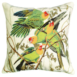 carolina parrot michaelian home throw pillow