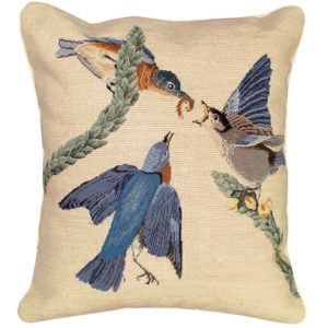 eastern bluebird michaelian home throw pillow