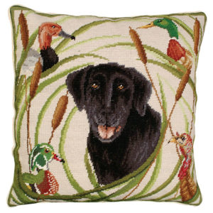 sporting black lab michaelian home throw pillow