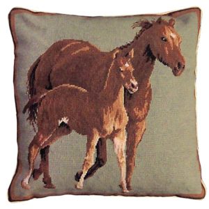 quarter horses michaelian home throw pillow