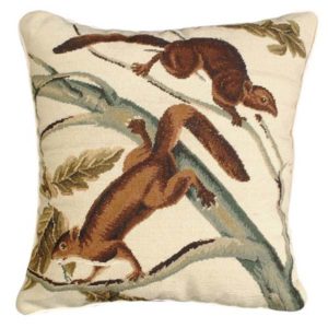 michaelian home throw pillow brown squirrel