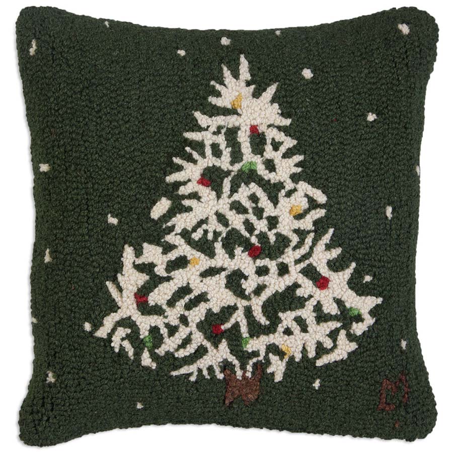 Deep Winter throw pillow