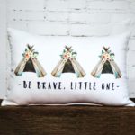 Be brave little one pillow little birdie