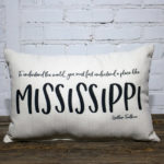 Mississippi William Faulkner pillow little birdie