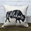 Oklahoma buffalo throw pillow