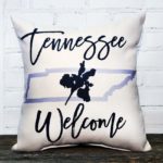 state tennesse welcome pillow little birdie