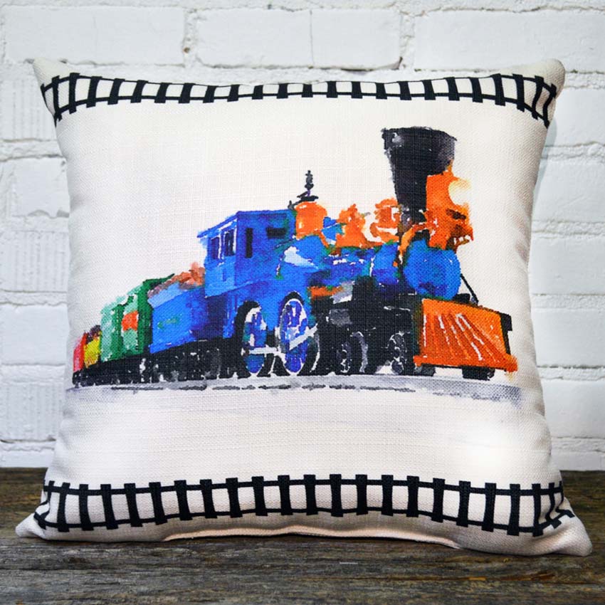 Train Pillow Home Furnishers