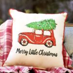 merry little christmas pillow little birdie