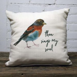 then sings my soul pillow little birdie