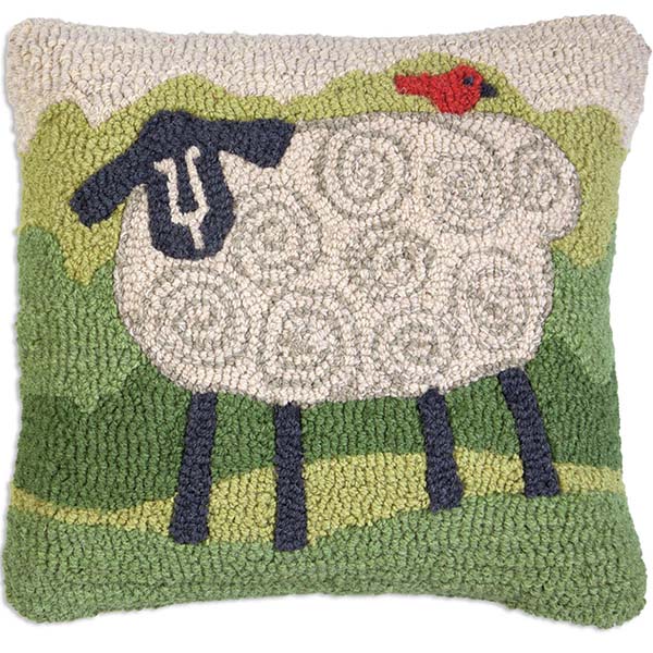 Sheep Chandler 4 Corners Throw Pillow Home Furnishers