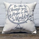 be the change little birdie throw pillow