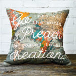 Go Preach the Gospel Little Birdie Throw Pillow