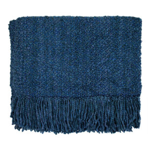 bristol blue campbell woven throw